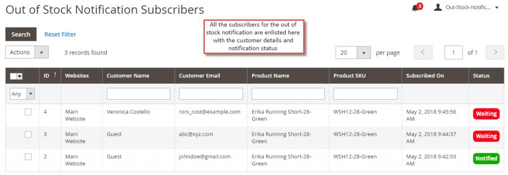 Notification-Subscribers