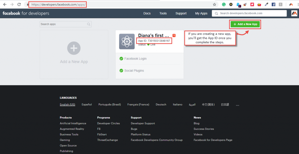 Facebook App ID