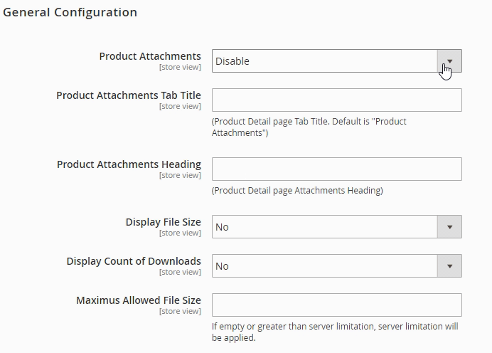 Configure Magento 2 Product Attachment Extension