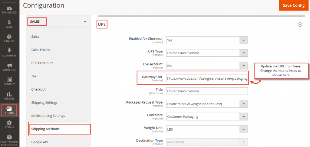 UPS Magento 2 Issue Solution