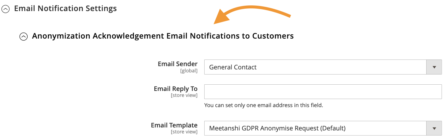 Email Notification Settings