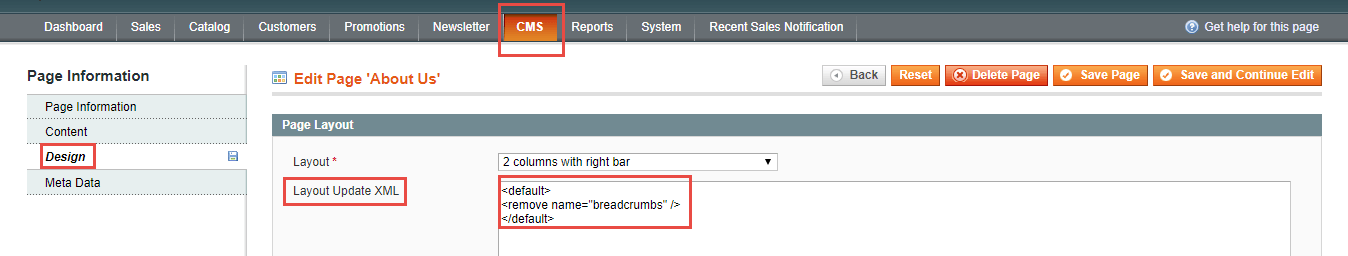 Remove Breadcrumbs for CMS pages in Magento 1