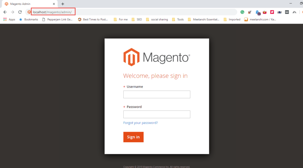 Magento Admin Panel