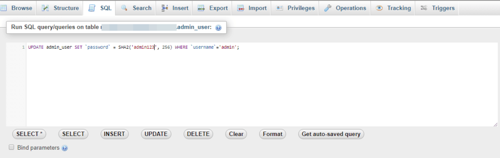 SQL Query - PhpMyAdmin password reset method - Meetanshi_1