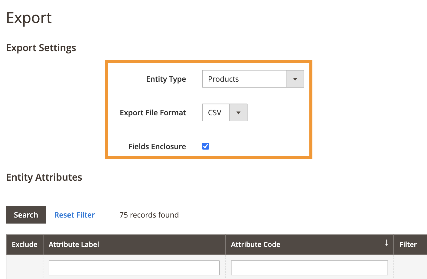 Export Products From Magento to CSV