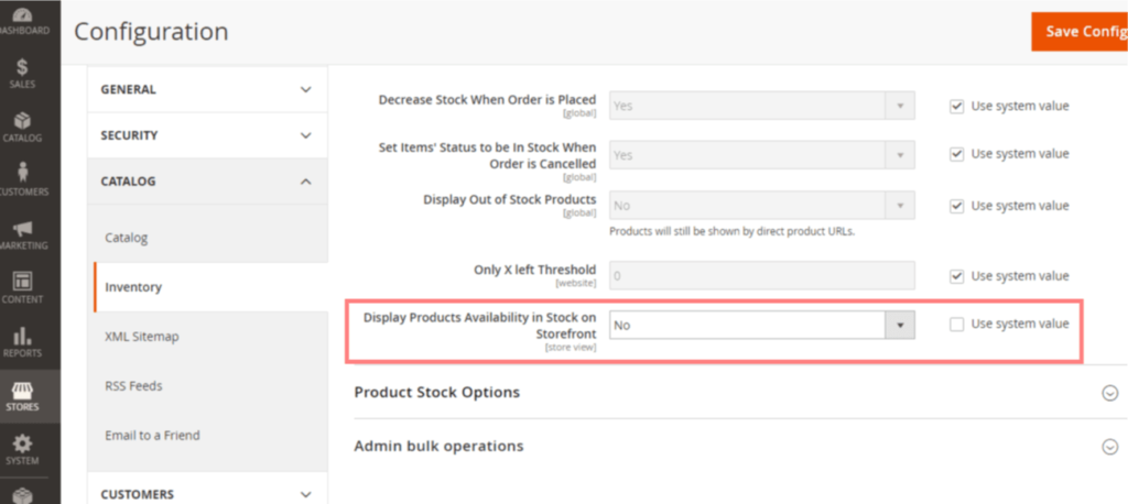 Display Products Availability in Stock on Storefront
