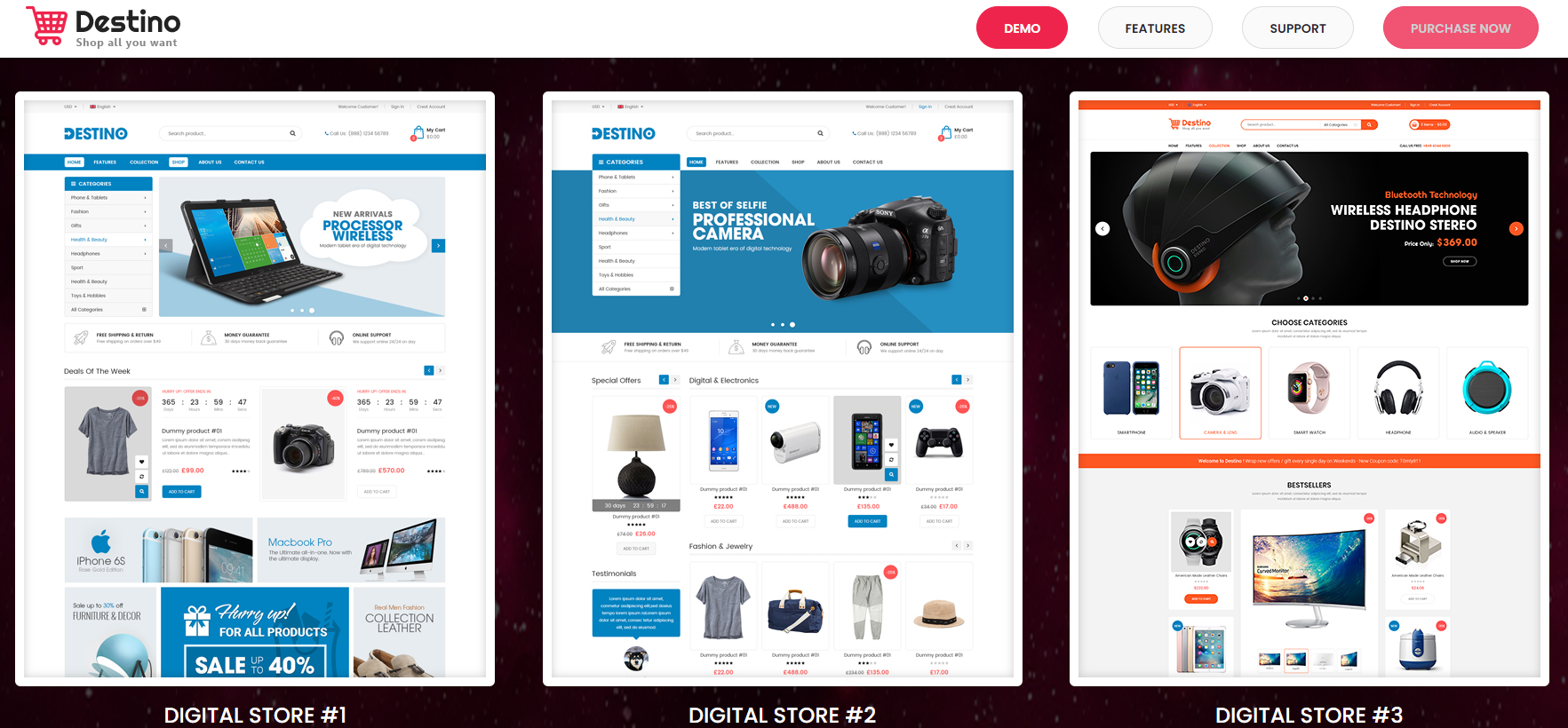Destino- Magento 2 Mobile friendly theme