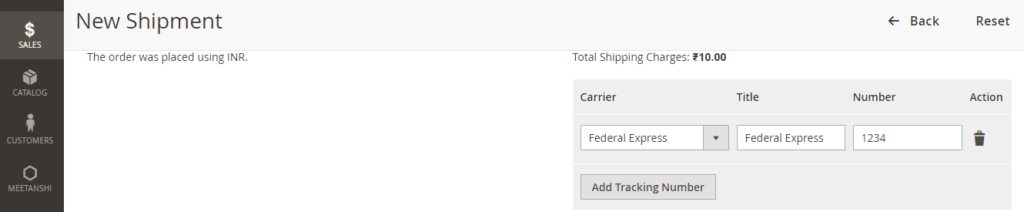 New shipment