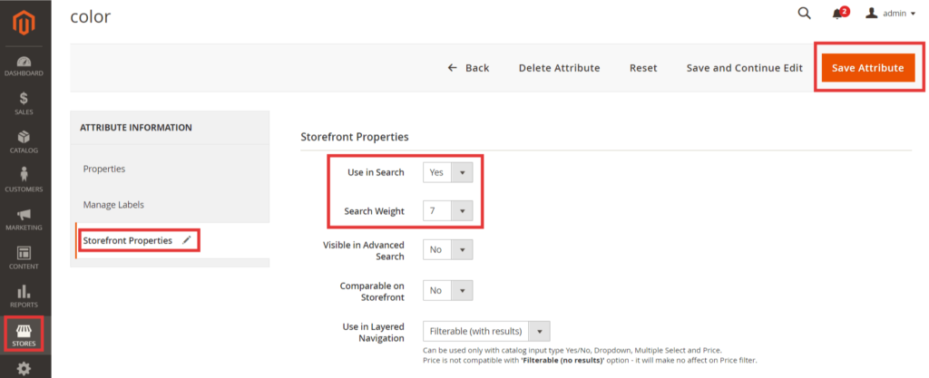 Steps to Set Magento 2 Search Weight