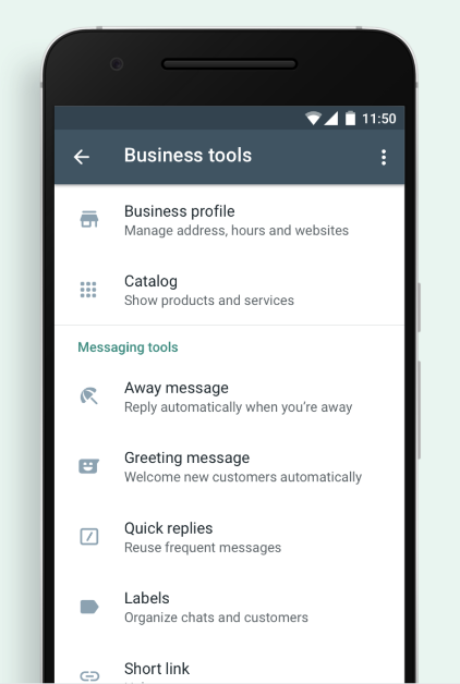 Set quick replies - WhatsApp business tips