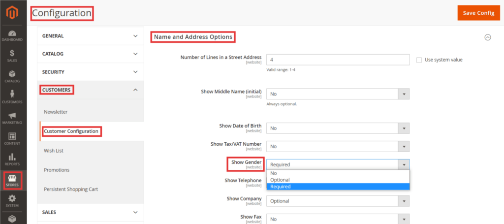 Steps to Show Gender in Customer Accounts in Magento 2