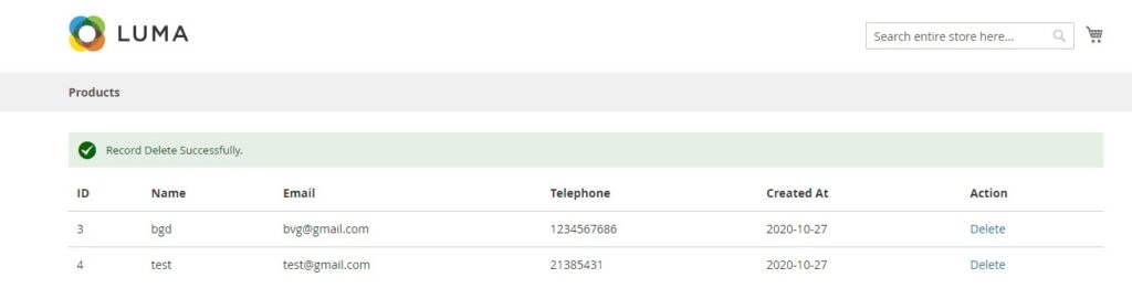 How to Delete Data from Table in Magento 2