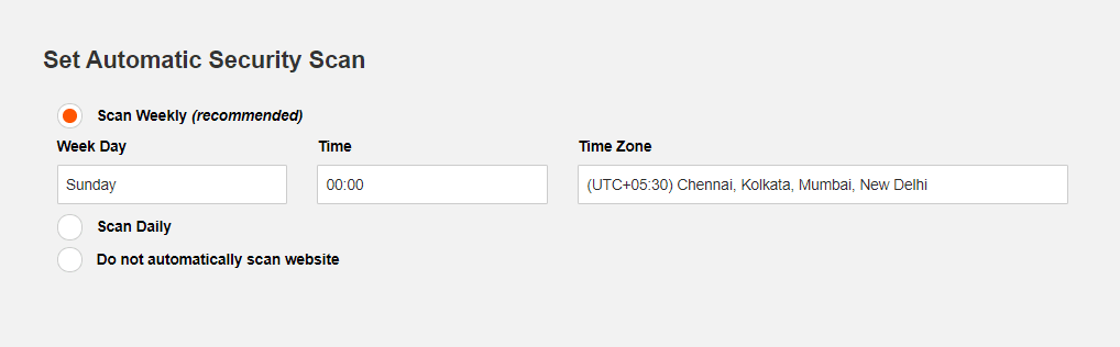 Set Automatic Security Scan in Magento 2