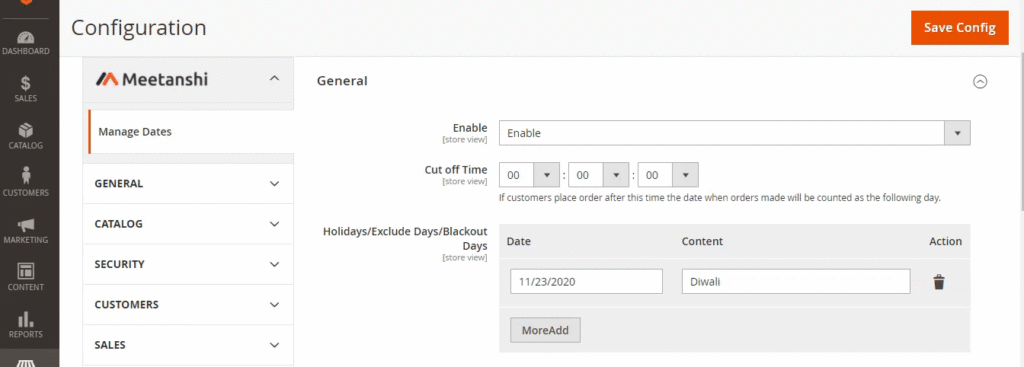 add date using dynamic field in Magento 2