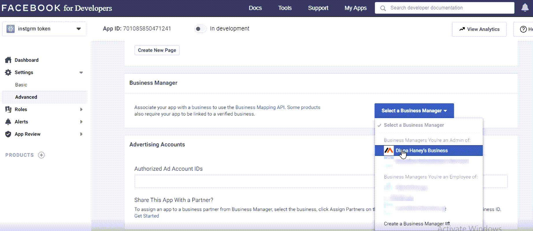 get access token step 05