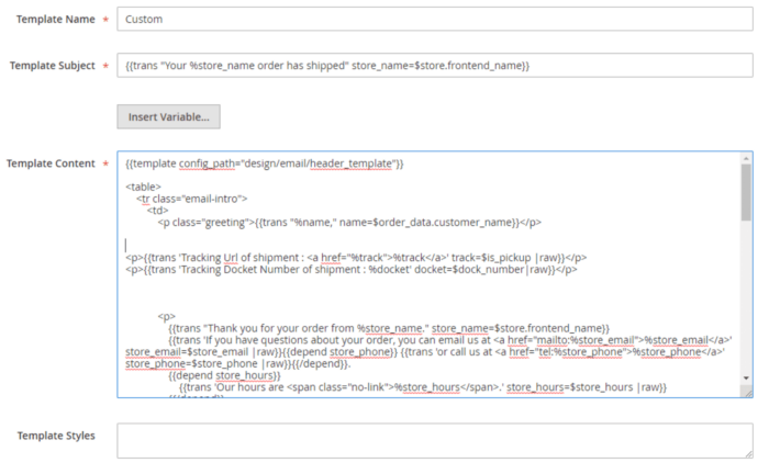 Fill-in-the-template-information