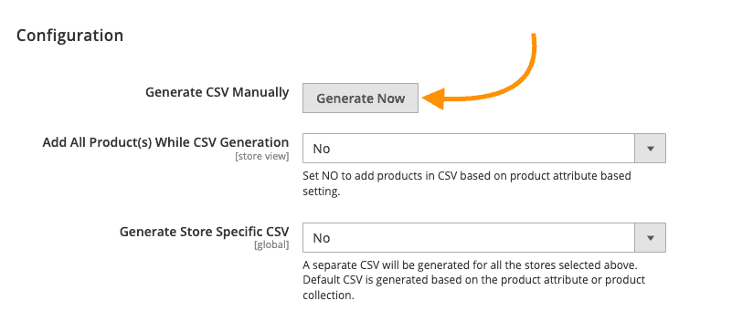 Generate datafeed CSV file