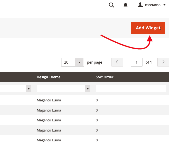 Create a new widget in Magento 2