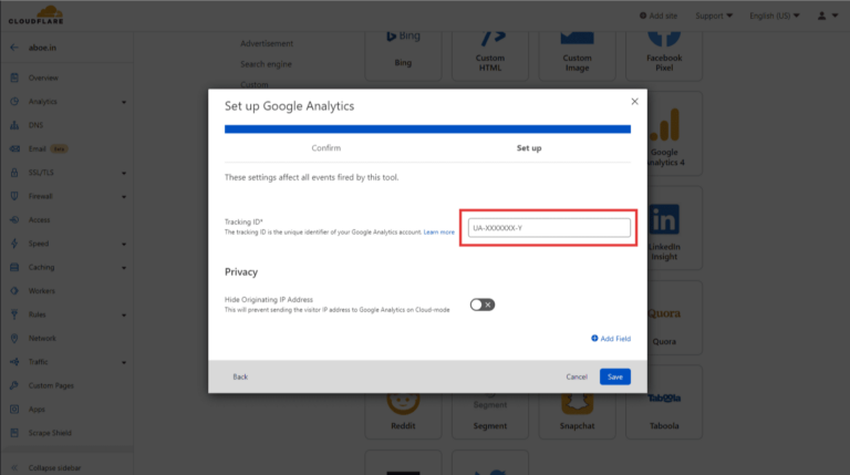 5_Google Analytics With Cloudflare Zaraz