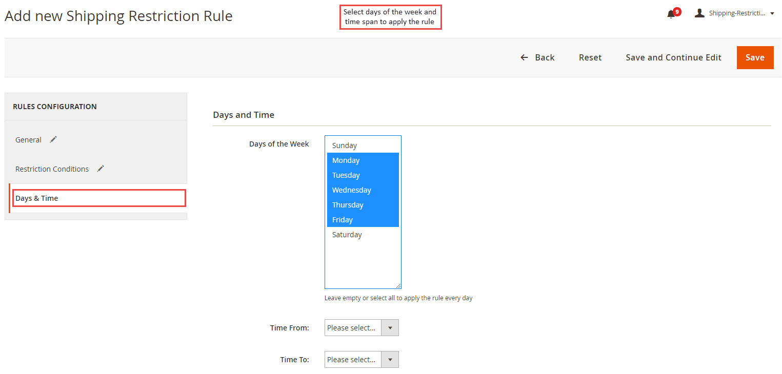 step: 5 Setup Advanced Shipping Restrictions in Magento 2