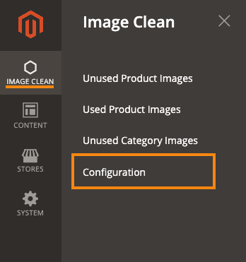 Go to Image Clean Configuration in Magento 2