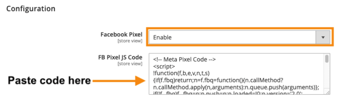 Facebook Pixel JS Code