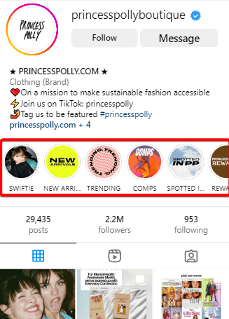 Add products to Instagram albums