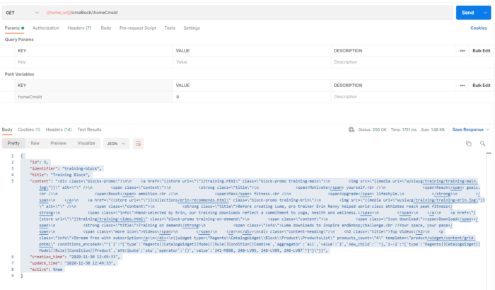 Get Block CMS