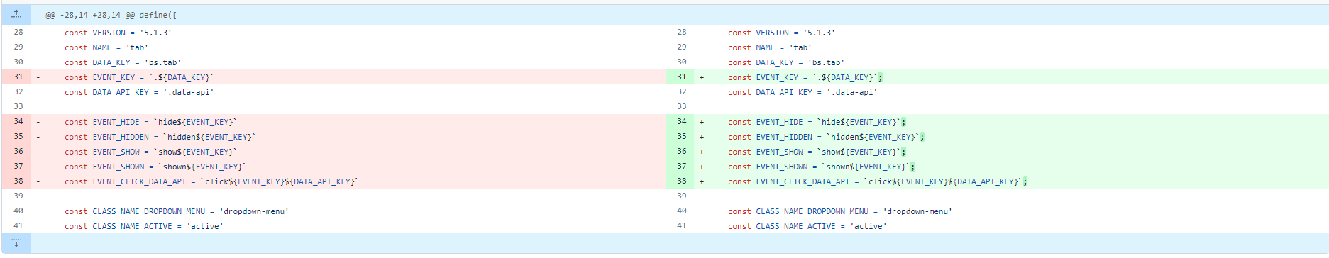 Change Tab.js File
