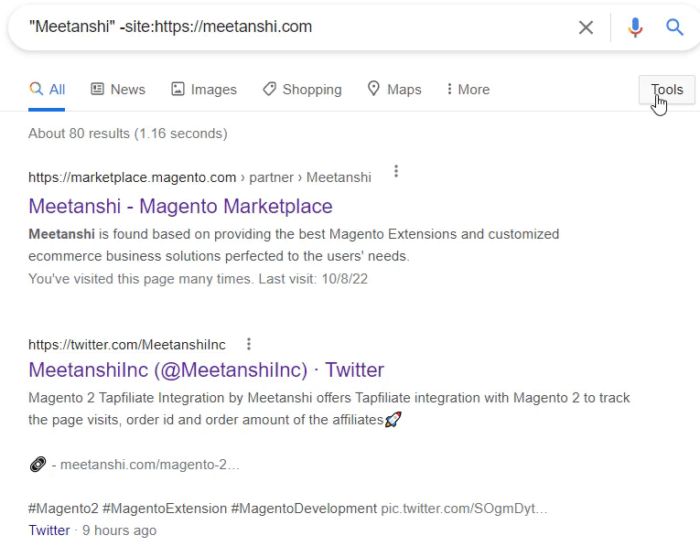 Google search operator