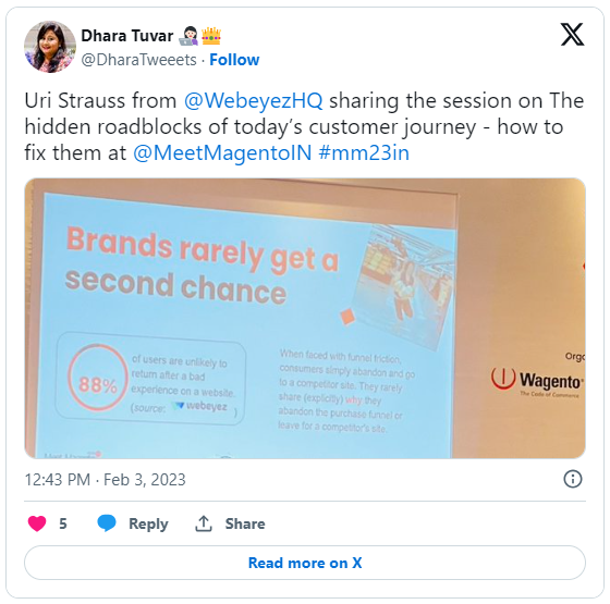 General problems were addressed by Uri Strauss – Co-Founder and CEO of Webeyez.