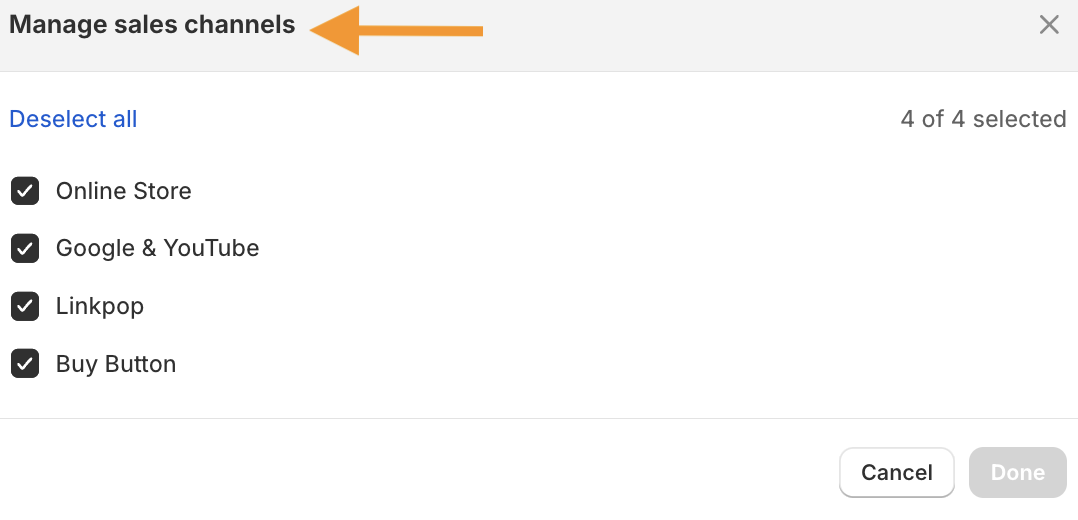 select sales channel market status