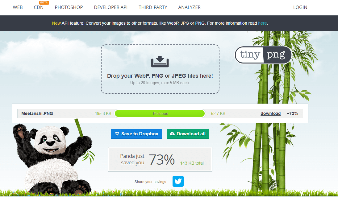 Tiny.png - Image optimizer