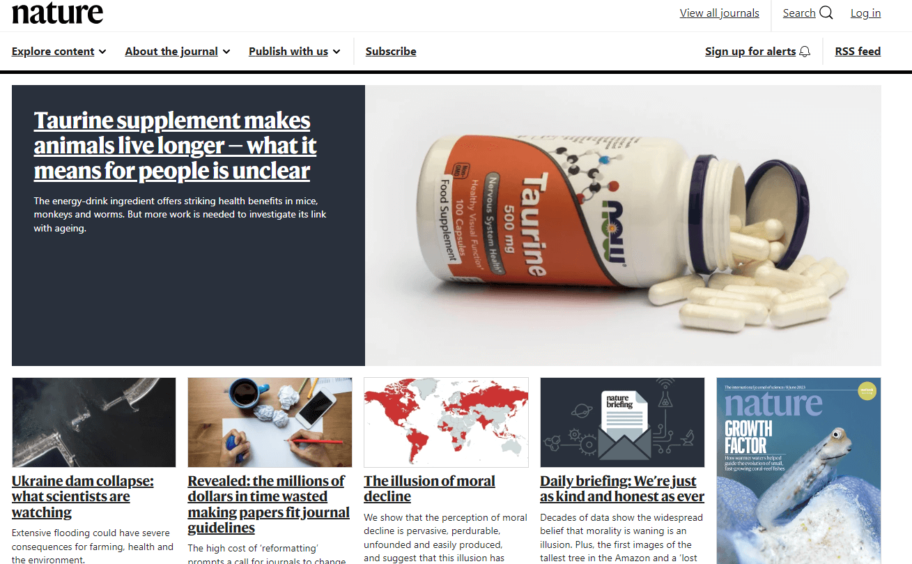 Nature - News portal