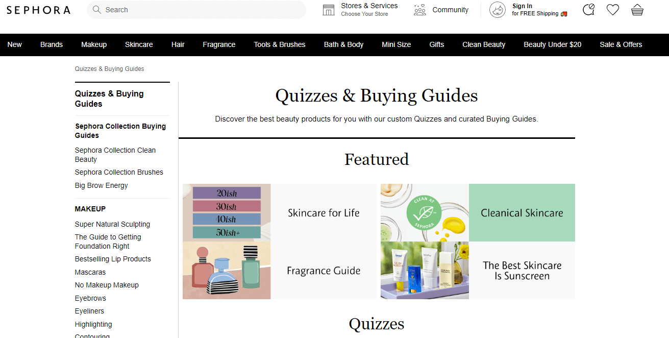 Ecommerce Content Examples