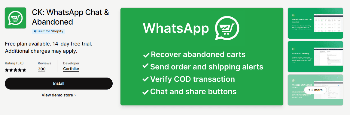 CK: WhatsApp Chat & Abandoned