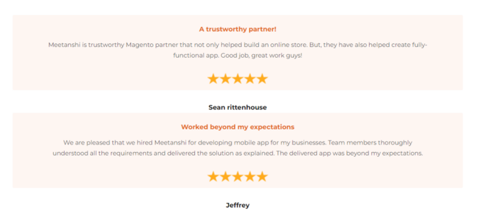 Customer review