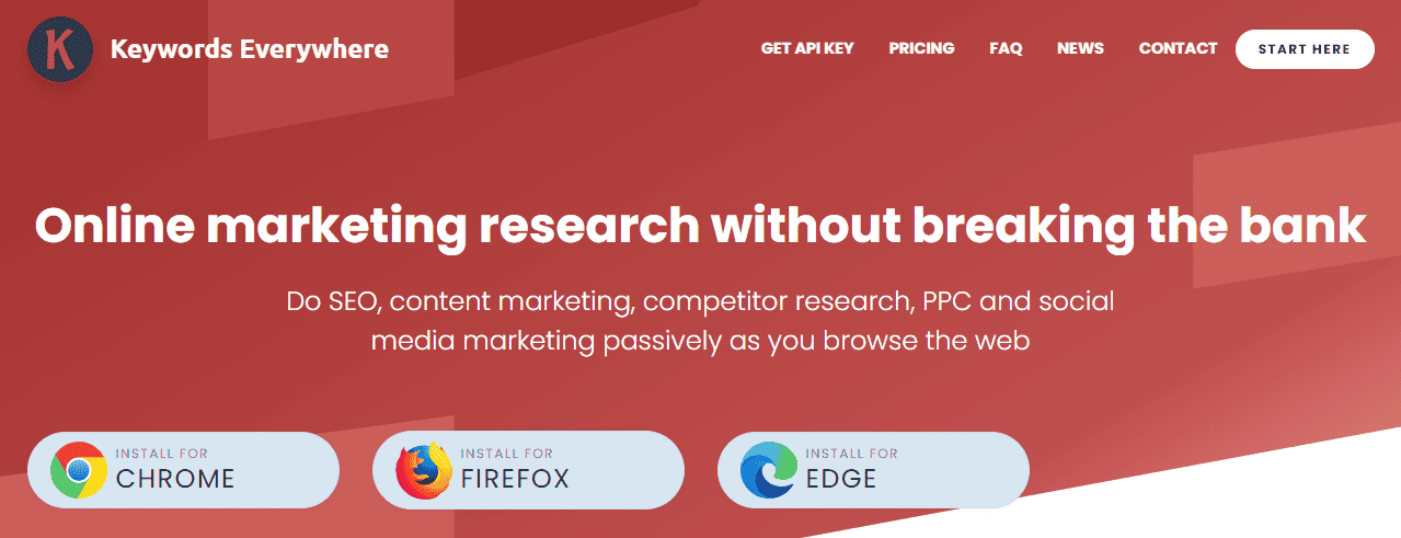 Keywords everywhere - best seo extensions for chrome