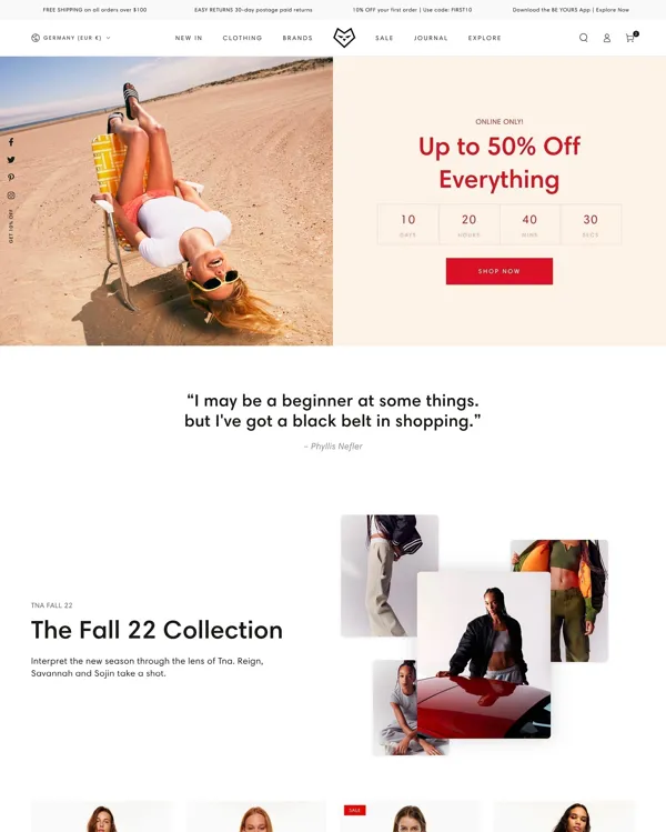 Be Yours shopify theme