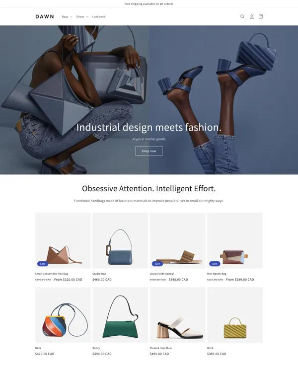 Dawn shopify theme