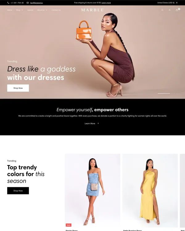 Marble - Best Shopify Themes For Services