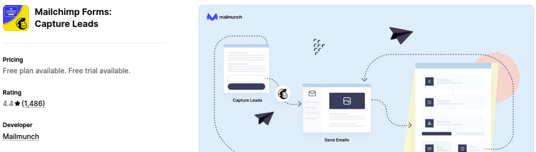 Mailchimp Forms Capture Leads