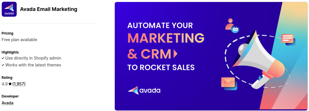 Avada Email Marketing