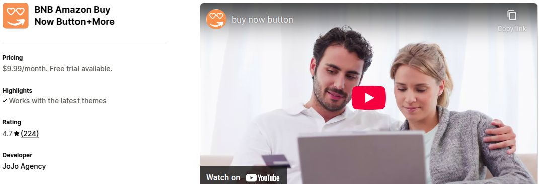 BNB Amazon Buy Now ButtonMore