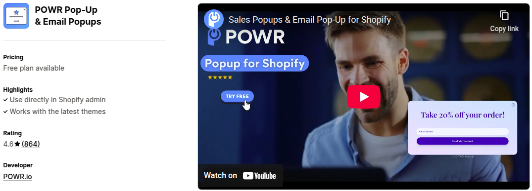 POWR Pop Up Email Popups