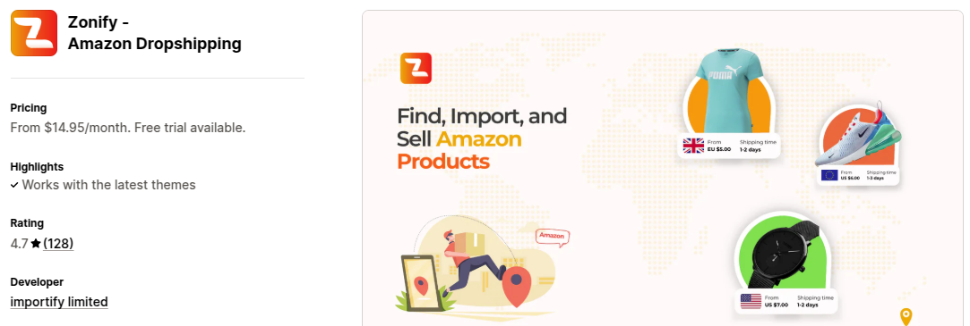 Zonify Amazon Dropshipping