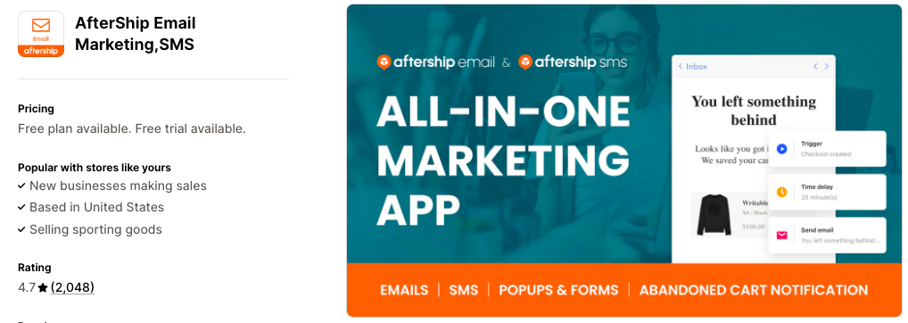 AfterShip Email Marketing,SMS