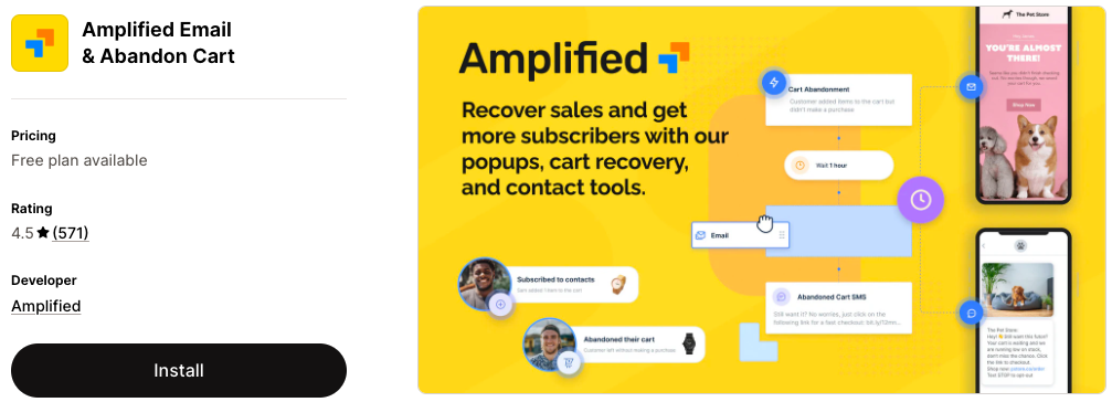  Amplified: Abandon Cart, Email