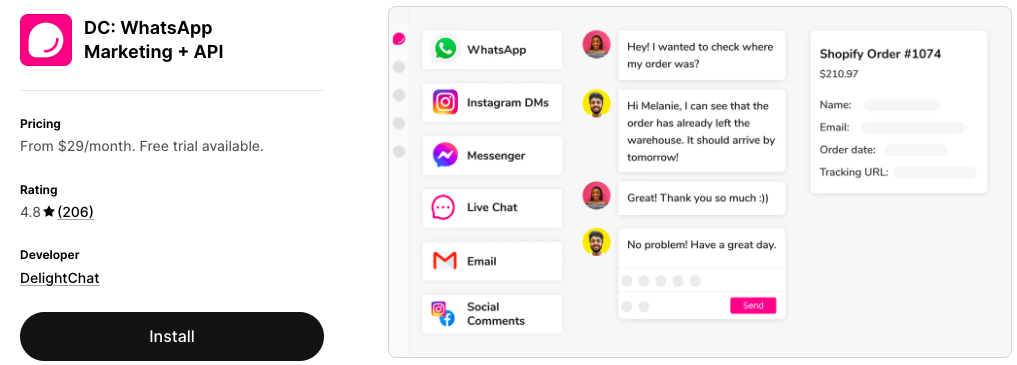 DC: WhatsApp Marketing + API