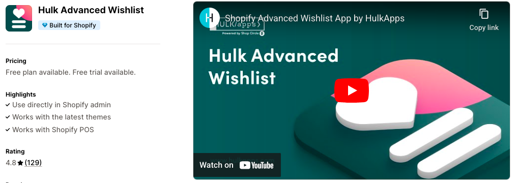 Hulk Advanced Wishlist